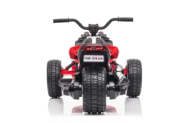 Preview: Elektro Kindermotorrad, Dreirad, 12V7A, 2 Motoren, MP3 + Leder, Mod.118